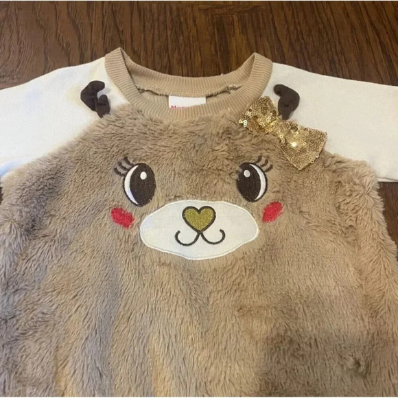 2T Nannette Kids Reindeer Sweater Outfit - Christmas, Winter - Picture 2 of 7